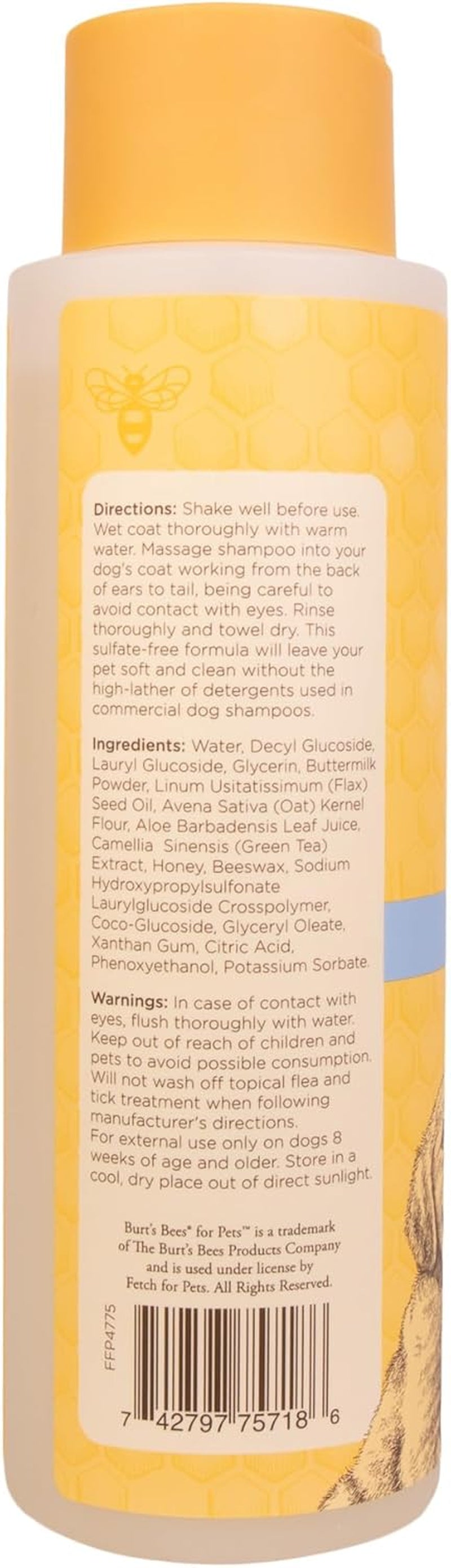 Puppies Natural Tearless 2 in 1 Shampoo and Conditioner | Made with Buttermilk and Linseed Oil | Best Tearless Puppy Shampoo for Gentle Skin and Coat | Made in USA, 16 Oz