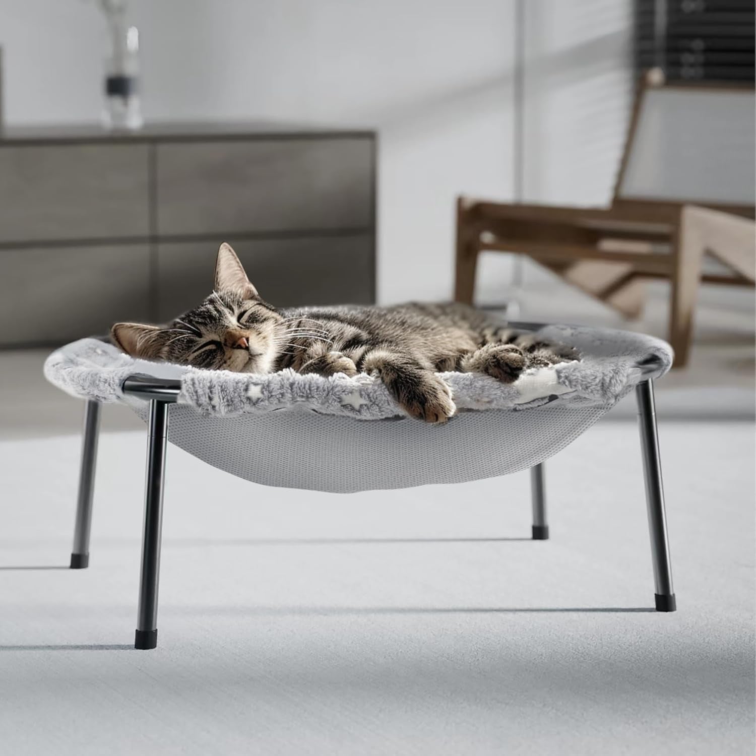 Elevated Glow-In-The-Dark Cat Bed